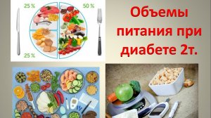 Объемы питания при диабете 2т.