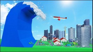 ГИГАНТСКОЕ ЦУНАМИ ПРОТИВ РОБЛОКС МЕГАПОЛИСА Roblox