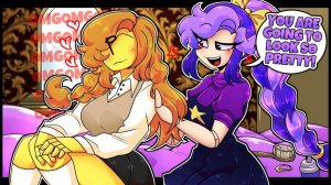 Игрок в образе девушки получает любовную косу от Лили 💕┃Глава 5 Poppy Playtime┃Комикс дуб
