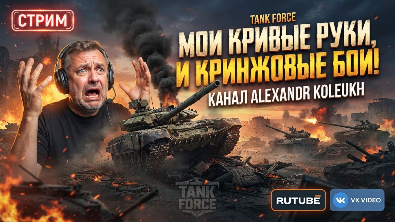 TANK FORCE - КРИВЫЕ РУКИ + 78 КГ КРИНЖА!