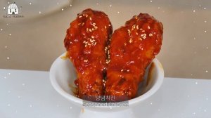 Мукбанг - жареная курица и токпокки - с хрустом, корейский стиль