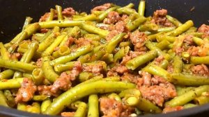СТРУЧКОВАЯ ФАСОЛЬ С ФАРШЕМ 😋👍