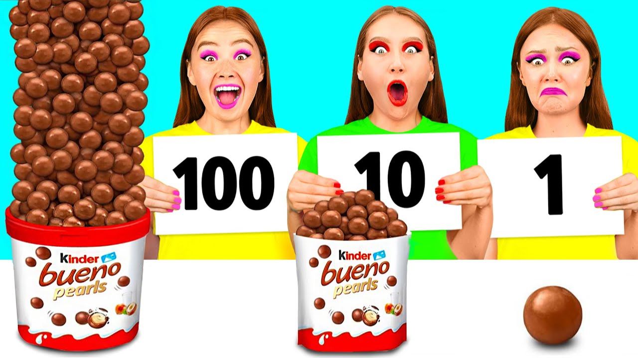 100 Слоев Еды Челлендж # Вкусные Кухонные Лайфхаки от DuKoDu Challenge смотреть онлайн