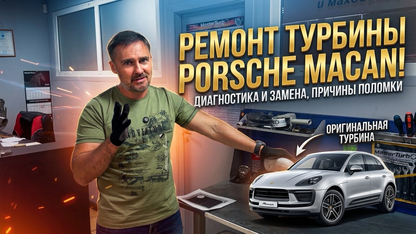 Porsche Macan. Ремонт турбины.