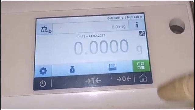 Калибровка весов Mettler Toledo модель ML204T