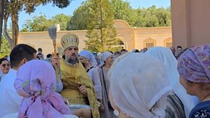 Освящение меда и плодов. Праздничная Литургия в Соборе Петра, Павла и Тавифы в Яффо