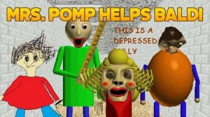 Mrs.Pomp Helps Baldi (Good Ending) - Baldi's Mod