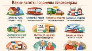 Какие льготы положены пенсионерам