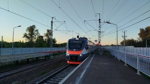 Электропоезд ЭП2Д-0065 ЦППК разъезд Орудьево 20.06.2026