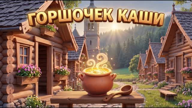 Горшочек каши. Мультфильм для детей.
