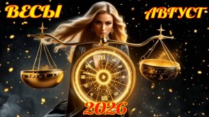 Весы. Гороскоп на август 2026 с рейтингом успеха.