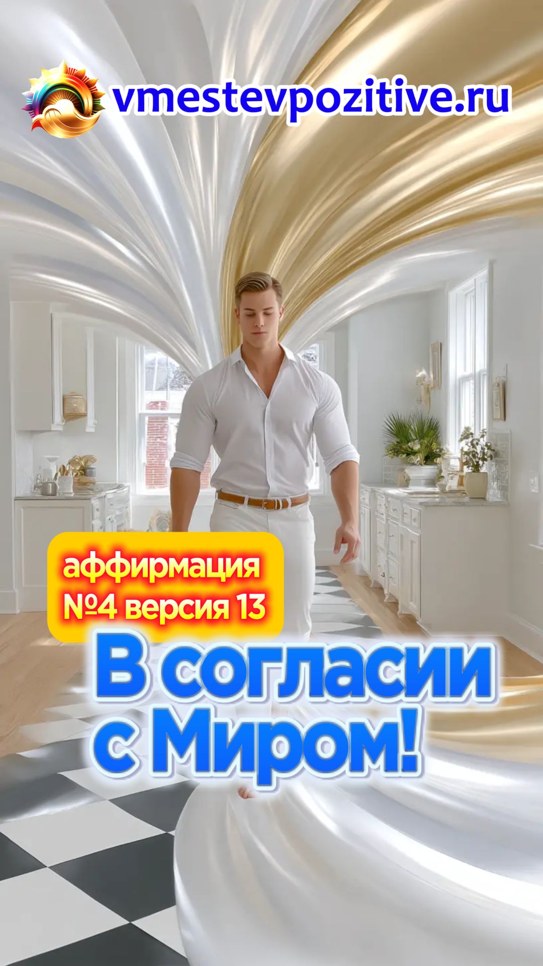 Affirmation. Male. №4. В согласии с Миром! (v13)