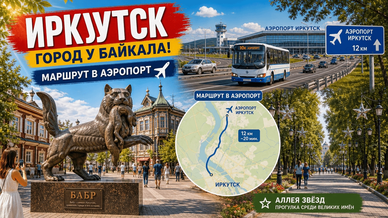 Кокосик гуляет в Иркутске. Идём до аэропорта