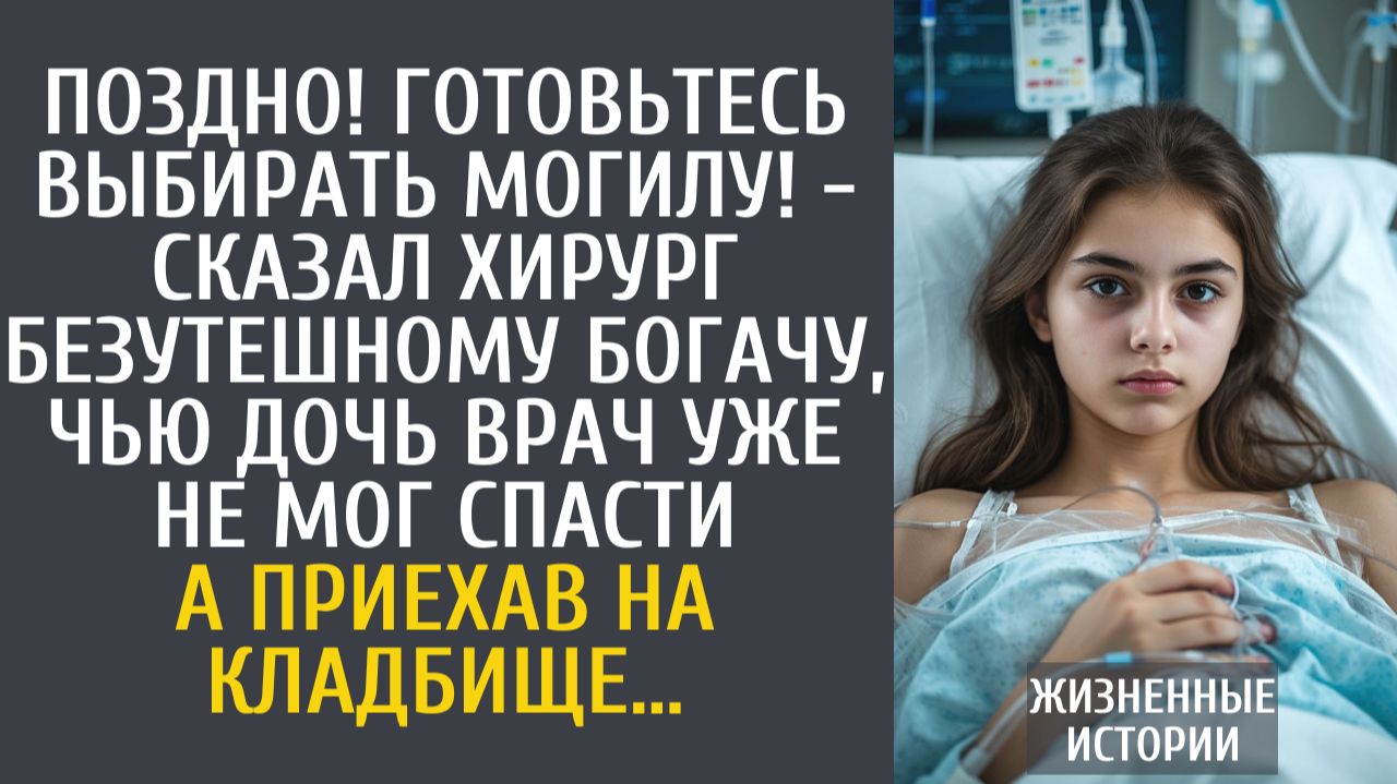 Истории из жизни Готовьтесь выбирать могилу! - сказал хирург безутешному богачу о его дочке... смотреть онлайн
