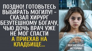 Истории из жизни Готовьтесь выбирать могилу! - сказал хирург безутешному богачу о его дочке...