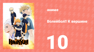 Волейбол!! К вершине 10 серия (аниме-сериал, 2020)