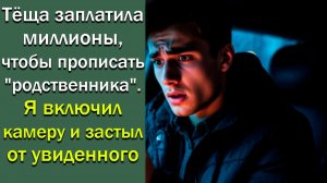 Теща заплатила миллионы, чтобы прописать «родственника». Я включил камеру и застыл от увиденного