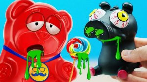 ЧЕЛЛЕНДЖ! СОПЛИВЫЙ СВИН ПРОТИВ ЖЕЛЕЙНОГО МЕДВЕДЯ ВАЛЕРЫ