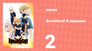 Волейбол!! К вершине 2 серия (аниме-сериал, 2020)