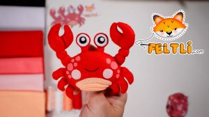 Мастер-класс КРАБ из фетра своими руками /  Морские игрушки из фетра / DIY Felt Crab