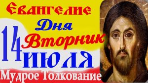 14 июля Евангелие дня слушать с толкованием.14.07.2026 вторник ☦ Слушать Святое Евангелие