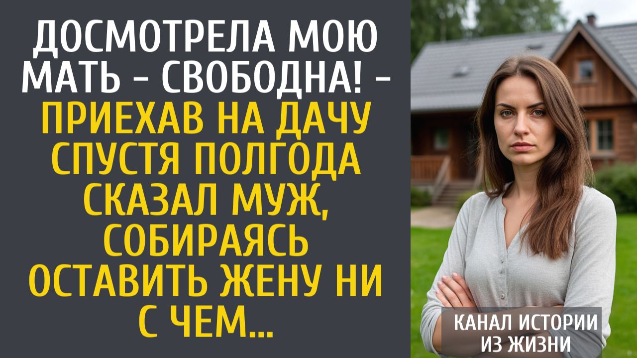 Истории из жизни Досмотрела мать - свободна! - приехав на дачу спустя полгода сказал муж… смотреть онлайн