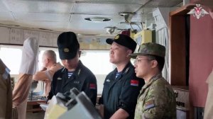Корабли ВМФ России и ВМС НОАК провели совместные стрельбы в ходе учения «Морское взаимодействие-2026