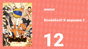 Волейбол!! К вершине 2 12 серия (аниме-сериал, 2020)