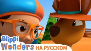 Кенгуру _ Чудеса Блиппи _ Обучающие мультики для детей _ Blippi Russian