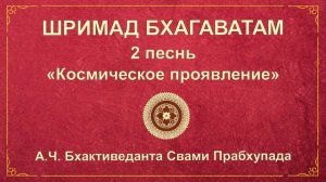 ШРИМАД БХАГАВАТАМ. Песнь 2.10. «Бхагаватам» отвечает на все вопросы.