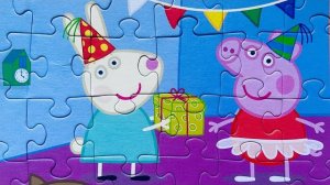ДЕНЬ РОЖДЕНЬЕ СВИНКИ ПЕППЫ - СОБИРАЕМ ПАЗЛЫ PEPPA PIG