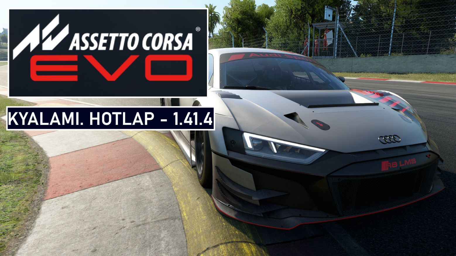 Assetto Corsa EVO (0.8.0.1) Kyalami. Hot lap (1.41.4) Audi R8 GT3 evo II. 2026.07.13 смотреть онлайн