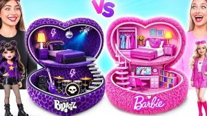 Строим Удивительный Кукольный Домик Барби vs Братц Челлендж | Весёлые Идеи Для Декора
