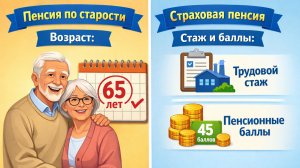 Чем отличается пенсия по старости от страховой пенсии