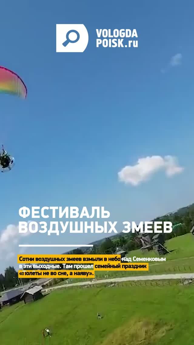 Сотни воздушных змеев взмыли в небо над Семенковым в эти выходные