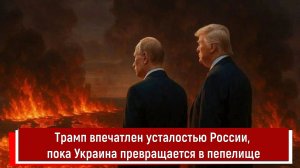 Трамп впечатлен усталостью России, пока Украина превращается в пепелище