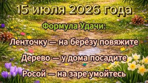 Народные приметы на 15 июля 2026 года