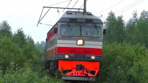 ТЭП70-0481 с пригородным поездом Екатеринбург-Пасс - Алапаевск и суперприветливой бригадой
