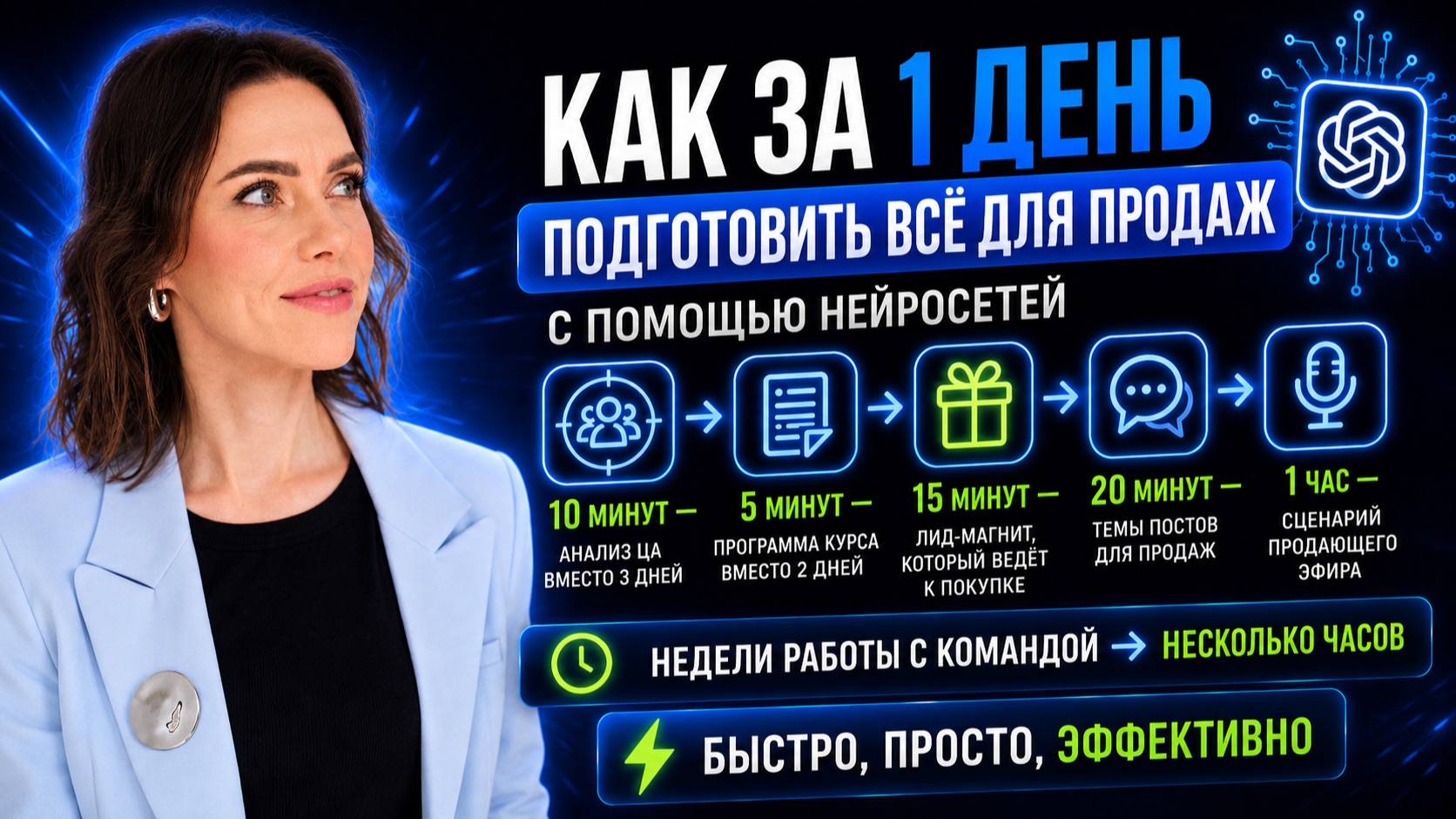 Как за 1 день подготовиться к запуску с помощью нейросетей