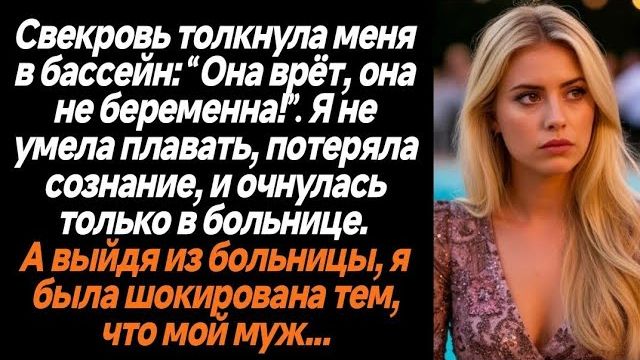 Истории из жизни|Свекровь толкнула меня|Аудио рассказы|Аудиокниги слушать онлайн|Жизненные истории смотреть онлайн