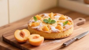 ПИРОГ С ПЕРСИКАМИ 🍰