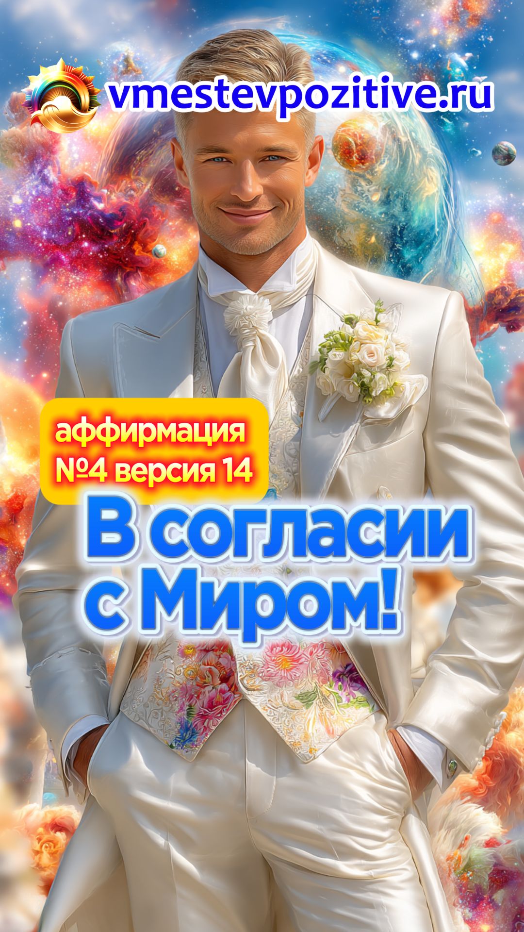 Affirmation. Male. №4. В согласии с Миром! (v14)