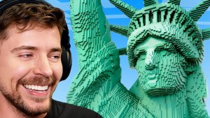 Мистер Бист возвёл Нью-Йорк в виртуальном мире Minecraft.