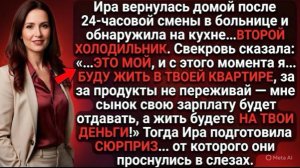 Свекровь въехала со своим холодильником и забрала деньги. Месть невестки заставила их горько плакать