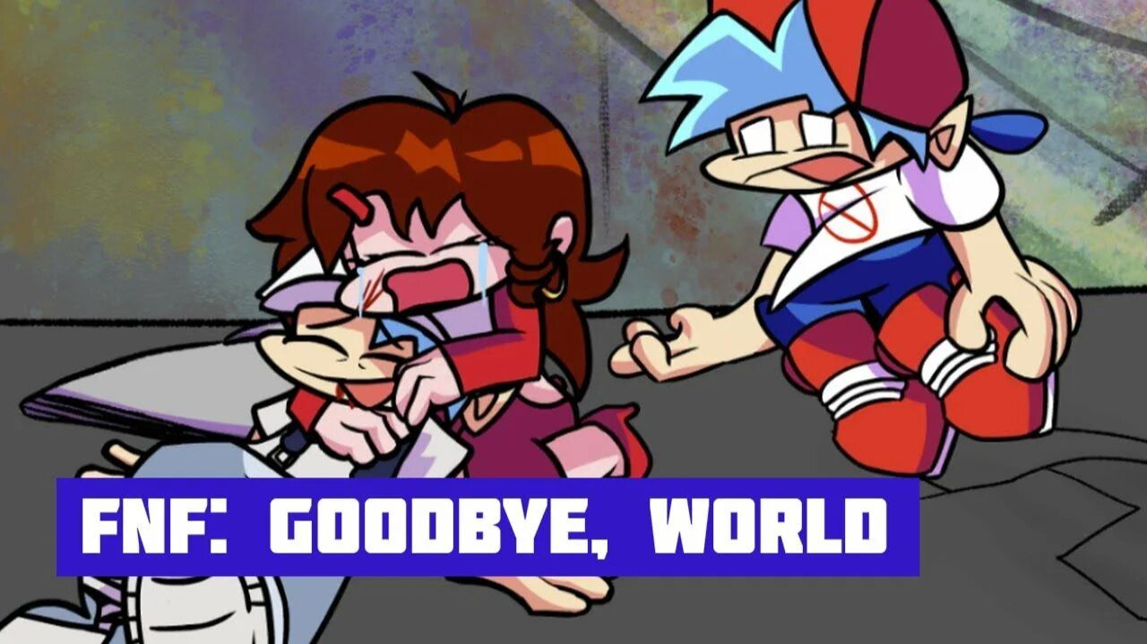 FNF Goodbye World Boyfreind Encore папа убил бойфренда! фнф Friday Nignt Funkin фраден найт фанкин смотреть онлайн