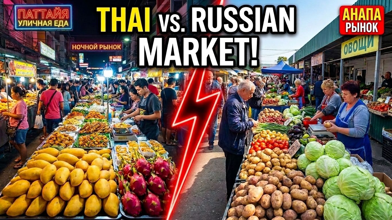 Тайский рынок Vs Анапа: Где на самом деле дешевле жить? (Сравнение цен 2026)