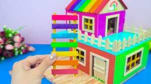 Красивый мини домик из картона ❤️DIY поделки