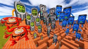 Атака телефонов Nokia, iPhone, Android. Гигантский монстр, торнадо в Gmod