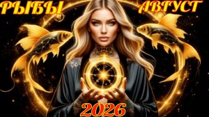 Рыбы. Гороскоп на август 2026 с рейтингом успеха.