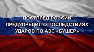 Постпред России предупредил о последствиях ударов по АЭС «Бушер»